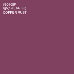 #80405F - Copper Rust Color Image