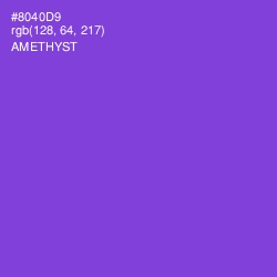 #8040D9 - Amethyst Color Image