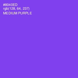 #8040ED - Medium Purple Color Image