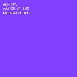 #8040FA - Medium Purple Color Image