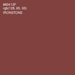 #80413F - Ironstone Color Image