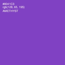 #8041C3 - Amethyst Color Image