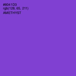 #8041D3 - Amethyst Color Image