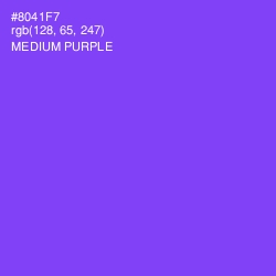 #8041F7 - Medium Purple Color Image