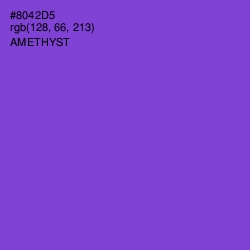 #8042D5 - Amethyst Color Image