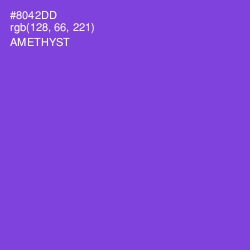#8042DD - Amethyst Color Image