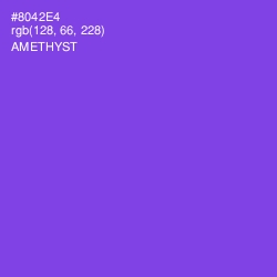 #8042E4 - Amethyst Color Image