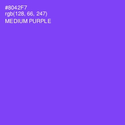 #8042F7 - Medium Purple Color Image