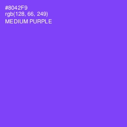 #8042F9 - Medium Purple Color Image
