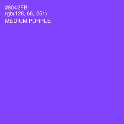 #8042FB - Medium Purple Color Image