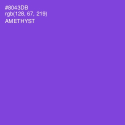 #8043DB - Amethyst Color Image