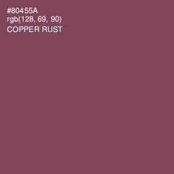 #80455A - Copper Rust Color Image