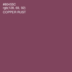 #80455C - Copper Rust Color Image