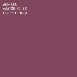 #80465B - Copper Rust Color Image