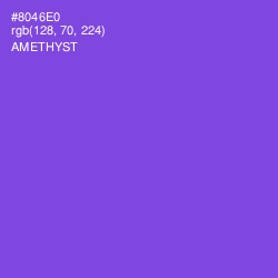 #8046E0 - Amethyst Color Image