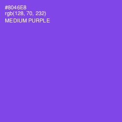#8046E8 - Medium Purple Color Image