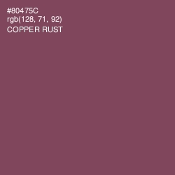 #80475C - Copper Rust Color Image