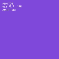 #8047DB - Amethyst Color Image