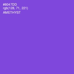 #8047DD - Amethyst Color Image