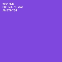 #8047DE - Amethyst Color Image