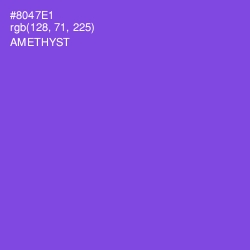 #8047E1 - Amethyst Color Image