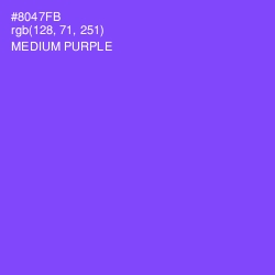 #8047FB - Medium Purple Color Image