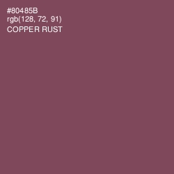 #80485B - Copper Rust Color Image