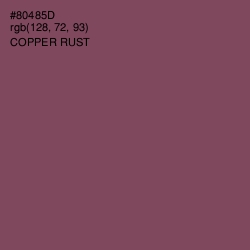 #80485D - Copper Rust Color Image