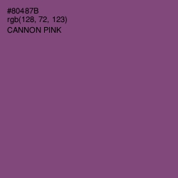 #80487B - Cannon Pink Color Image