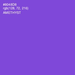 #8048D8 - Amethyst Color Image