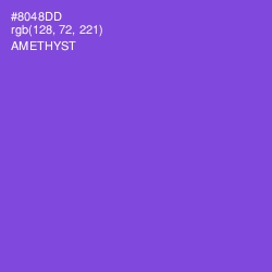 #8048DD - Amethyst Color Image