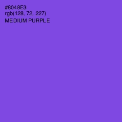 #8048E3 - Medium Purple Color Image