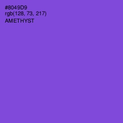 #8049D9 - Amethyst Color Image