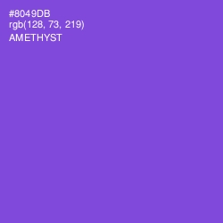 #8049DB - Amethyst Color Image