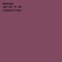 #804A60 - Cannon Pink Color Image