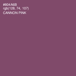 #804A6B - Cannon Pink Color Image