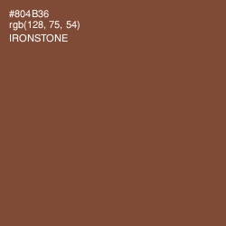 #804B36 - Ironstone Color Image