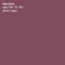 #804B5A - Spicy Mix Color Image