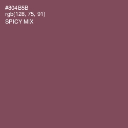 #804B5B - Spicy Mix Color Image