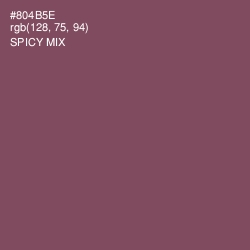 #804B5E - Spicy Mix Color Image