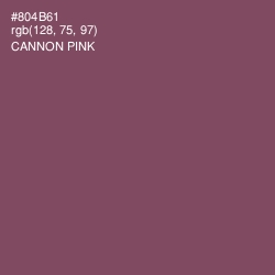 #804B61 - Cannon Pink Color Image