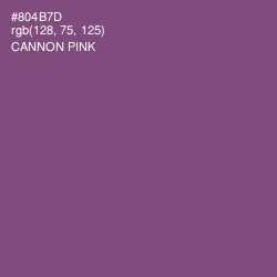 #804B7D - Cannon Pink Color Image