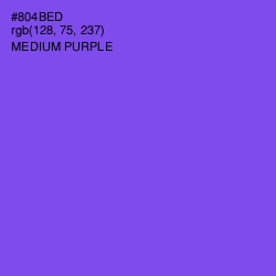 #804BED - Medium Purple Color Image