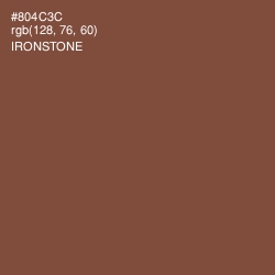 #804C3C - Ironstone Color Image