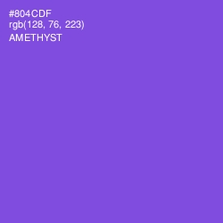 #804CDF - Amethyst Color Image