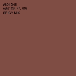 #804D45 - Spicy Mix Color Image