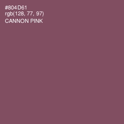 #804D61 - Cannon Pink Color Image