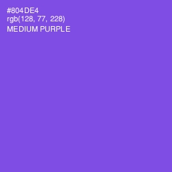 #804DE4 - Medium Purple Color Image