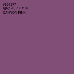 #804E77 - Cannon Pink Color Image