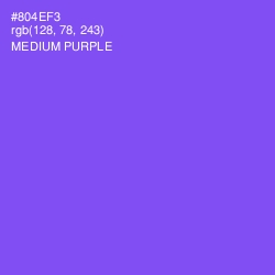 #804EF3 - Medium Purple Color Image